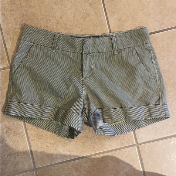 Dear John Pants - Dear John Pinstriped Cuffed Shorts